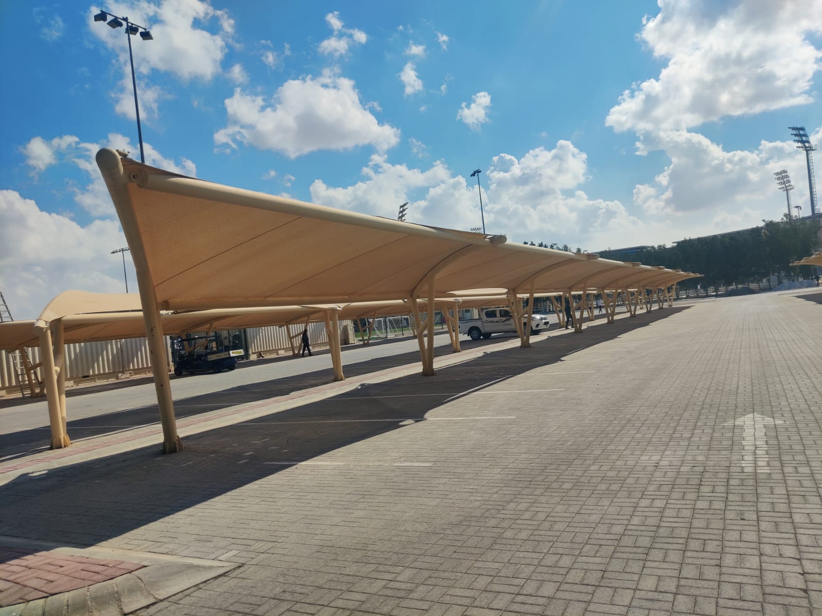 Car parking shade structures